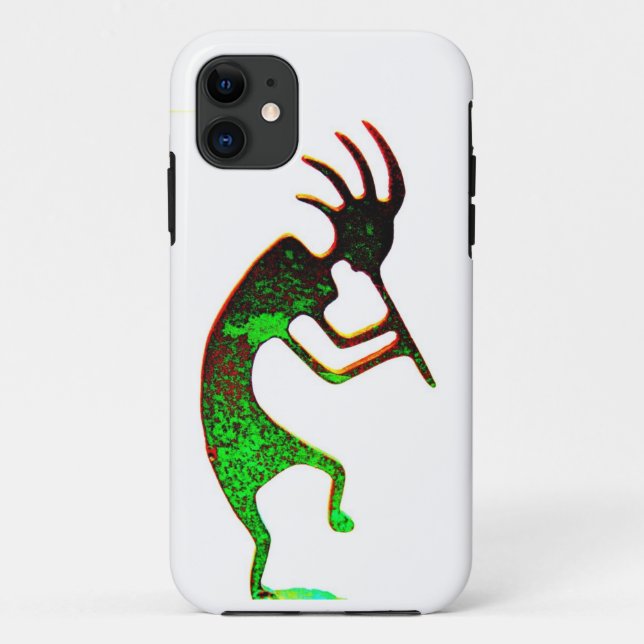 De Case-Mate Para iPhone Funda kokopelli verde (Reverso)