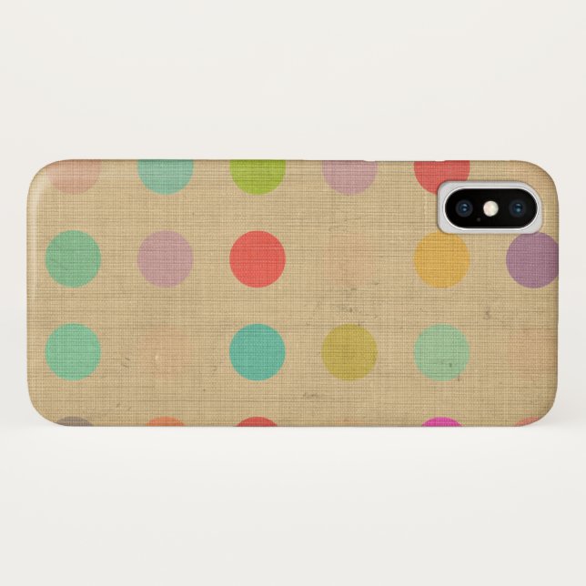 De Case-Mate Para iPhone Funda lunares turquesa beige crema (Reverso (horizontal))