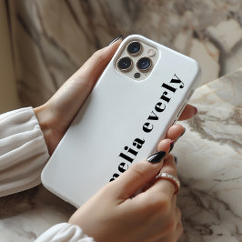 Para iPhone 15 Pro Funda monocromo Minimalista personalizado