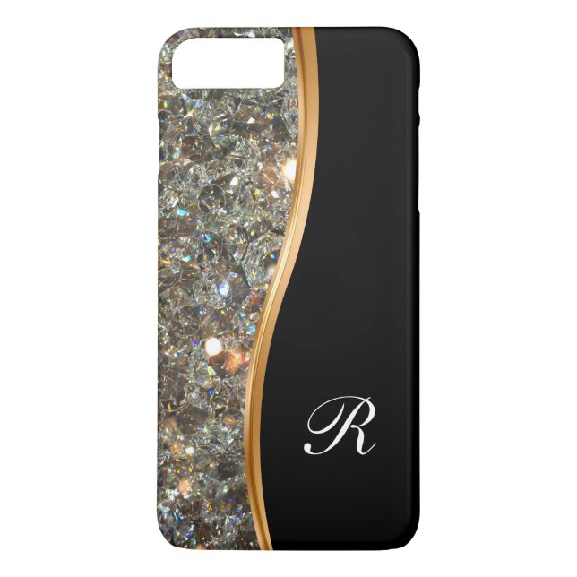 De Case-Mate Para iPhone Funda Monograma Clase Bling (Reverso)