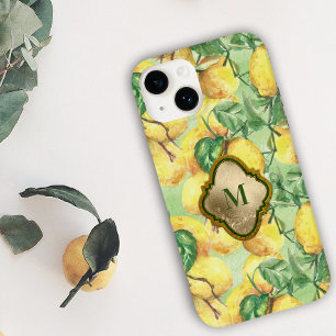 Para iPhone 14 De Case-Mate Funda Monograma del Jardín del Limón