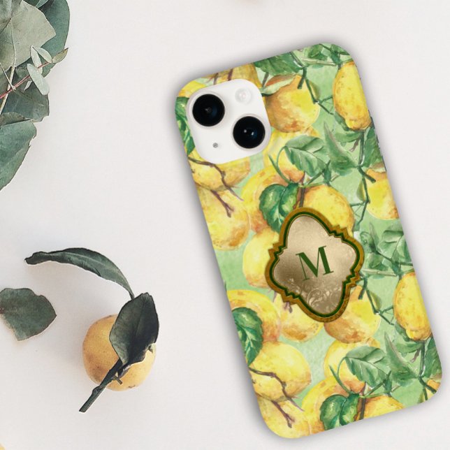 De Case-Mate Para iPhone Funda Monograma del Jardín del Limón (Subido por el creador)