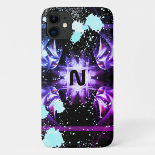 Para iPhone 11 Funda Monograma Estrella Dorada