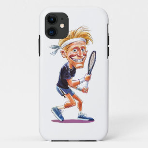 Para iPhone 11 Funda movil caricatura tenista