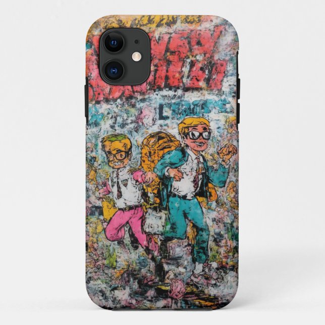 De Case-Mate Para iPhone Funda móvil Retro Comic Adventure (Reverso)