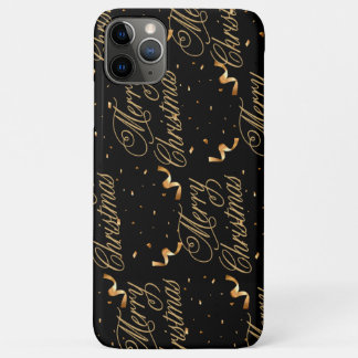 Para iPhone 11 Pro Max Funda negro y oro