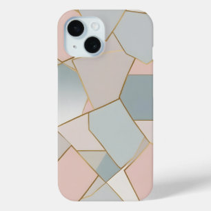 Para iPhone 15 Funda Pastel Mosaic Harmony