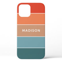Funda Personalizada con Nombre Colorblock Azul Tur