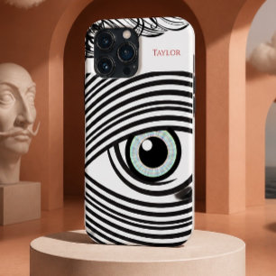 Para iPhone 13 Pro Max Funda personalizada Cool & Artsy Ojo abstracto