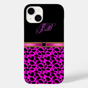 Para iPhone 14 De Case-Mate Funda Rosa Salvaje Negro