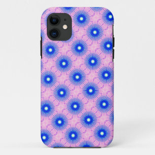 Para iPhone 11 funda rosa y azul hipnótico