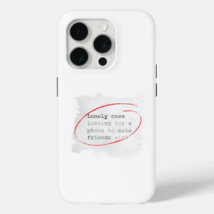 Para iPhone 15 Pro Funda Solitario Buscando Un Amigo - Anuncio Clasif