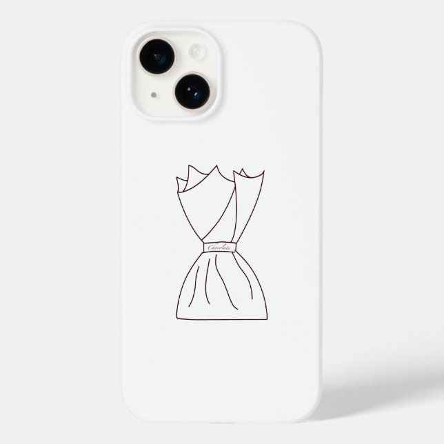 De Case-Mate Para iPhone Funda teléfono dulce dulce dulce chocolate delicio (Reverso )