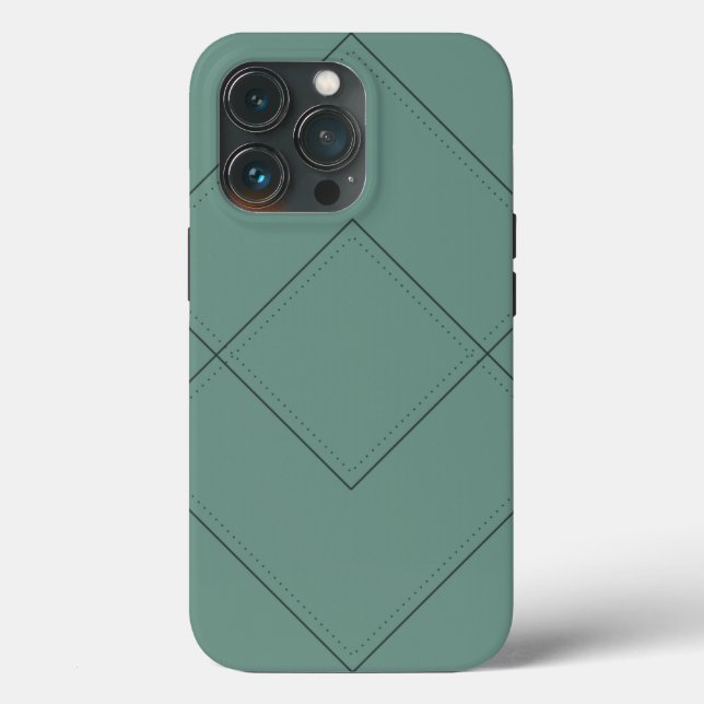 De Case-Mate Para iPhone Funda verde con diseño geométrico (Reverso )