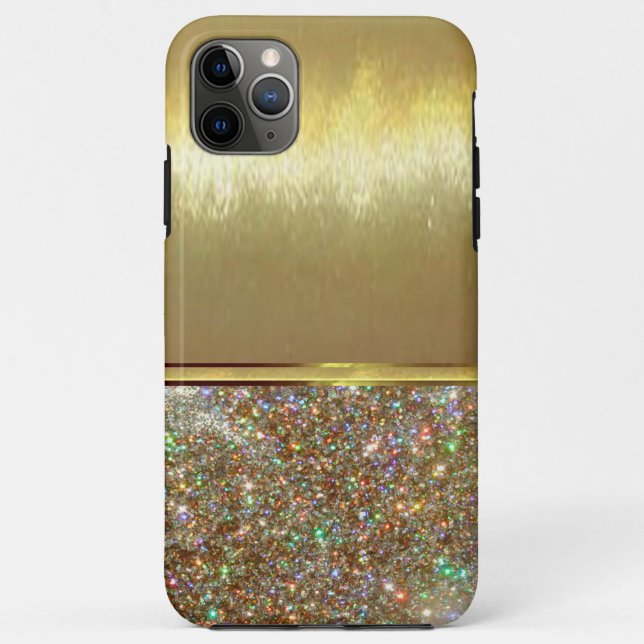 De Case-Mate Para iPhone Guay Diamond Sparkle Gold Design Funda (Reverso)