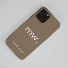 Para iPhone 14 Pro Max De Case-Mate Monograma Pastel Elegante Funda Minimalista Femeni