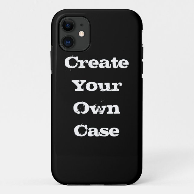 De Case-Mate Para iPhone Negro Crear su propio Funda (Reverso)