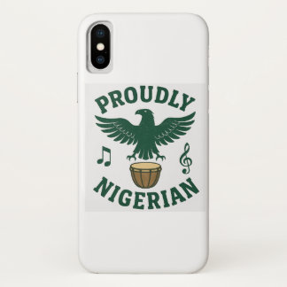 Para iPhone X Orgullosamente Nigeriano Funda – Audaz. Fuerte. Si