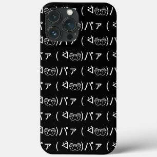 Para iPhone 13 Pro Max Paa Emoticon ( ᐛ 👐)パ Broma ァ Funda Kaomoji japoné