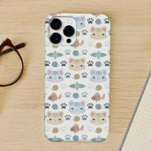 ¿Qué es Cool, Gatito en funda gris y beige Case-Ma