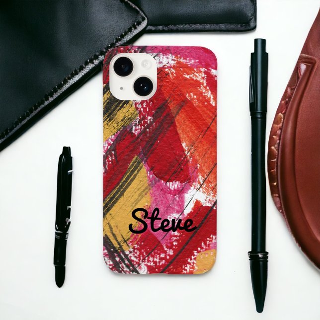 De Case-Mate Para iPhone Resumen rojo negrita Funda personalizado gráfico e (Subido por el creador)