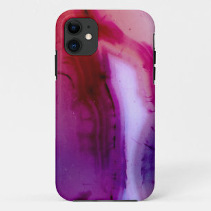 Para iPhone 11 Serie Gemstone - Agar en morado con Funda Quartz
