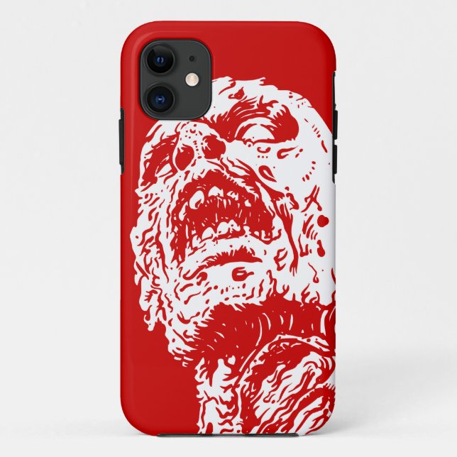 De Case-Mate Para iPhone Sleeve Funda rojo zombie 5 (Reverso)