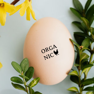 De Caucho Pollo, Huevos Hen   Huevos orgánicos   Mini sello 