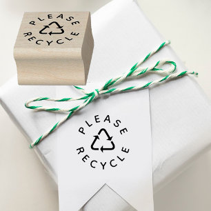 De Caucho Por favor, recicle el sello