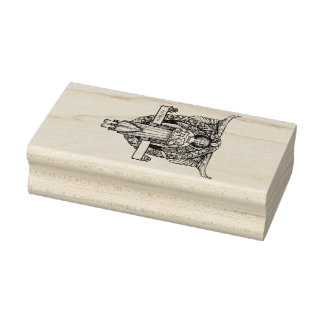 De Caucho Sello Angélico Ex-Libris