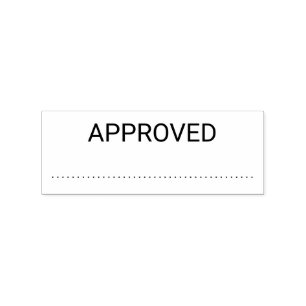 De Caucho Sello aprobado con Personalizado Signature Wood Ha