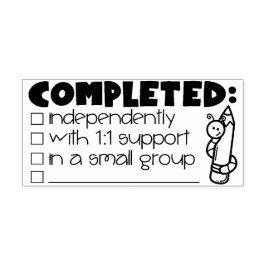 De Caucho Sello completado - Sello docente