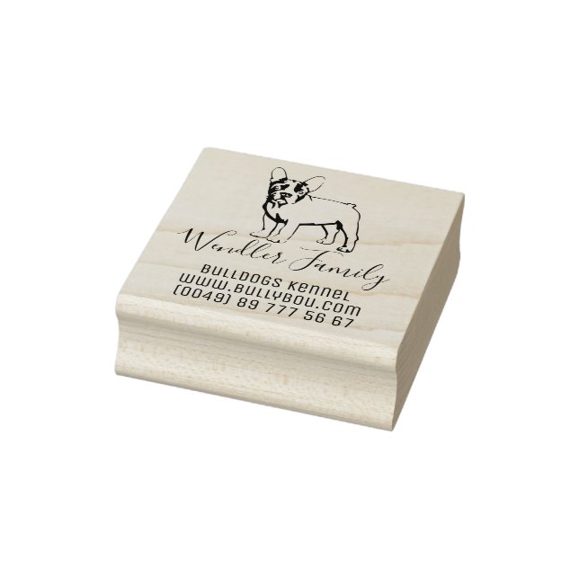 De Caucho Sello especial del Bulldog francés (Sello)