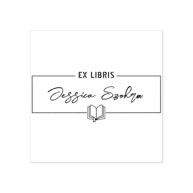 De Caucho Sello Exlibris para libros,Sello Ex Libris para li (Impresión)