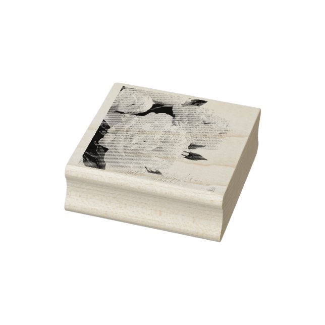 De Caucho Sello floral peony (Sello)