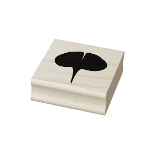 De Caucho Sello Ginkgo, ginkgo biloba, hoja austral