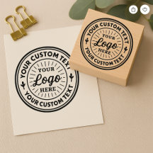 Sello personalizado con logotipo profesional para 