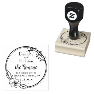 De Caucho Sello Personalizado para Boda