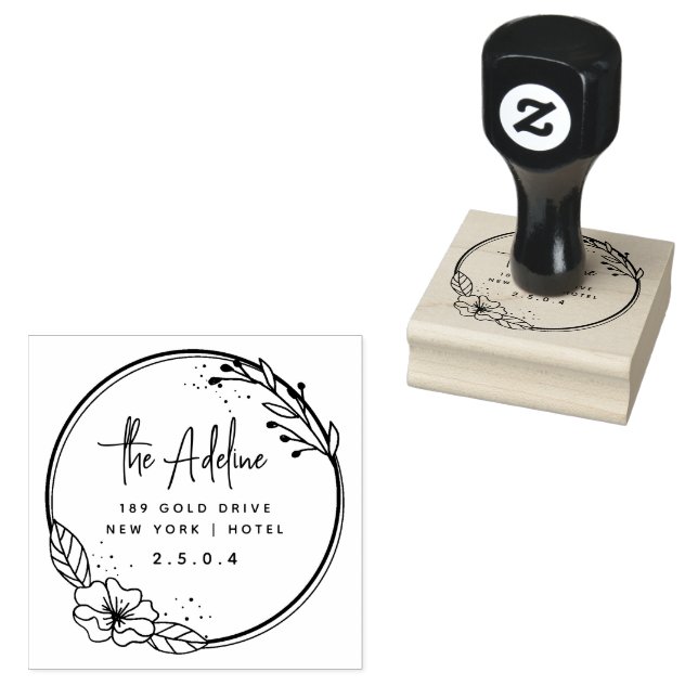 De Caucho Sello Personalizado para Bodas (Sellado)