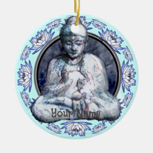 De Cerámica adorno Buddha Breathe
