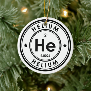 De Cerámica Adorno Cerámico del Elemento Helio