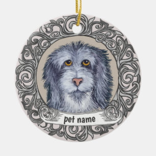 De Cerámica Adorno conmemorativo cariñoso del perro pastor ing