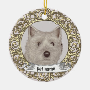 De Cerámica Adorno conmemorativo cariñoso para Cairn Terrier
