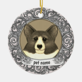 De Cerámica Adorno conmemorativo para amantes del perro Welsh
