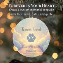 Adorno conmemorativo personalizado para mascotas -