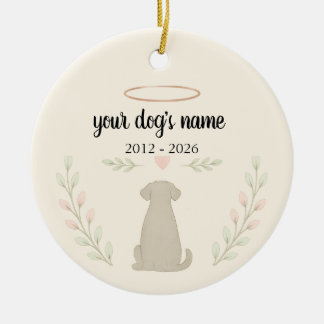De Cerámica Adorno conmemorativo personalizado para perros – N