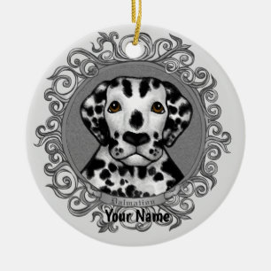 De Cerámica Adorno dálmata ornamentado