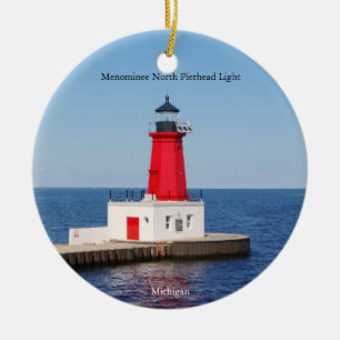 De Cerámica adorno del Menominee North Pierhead Light