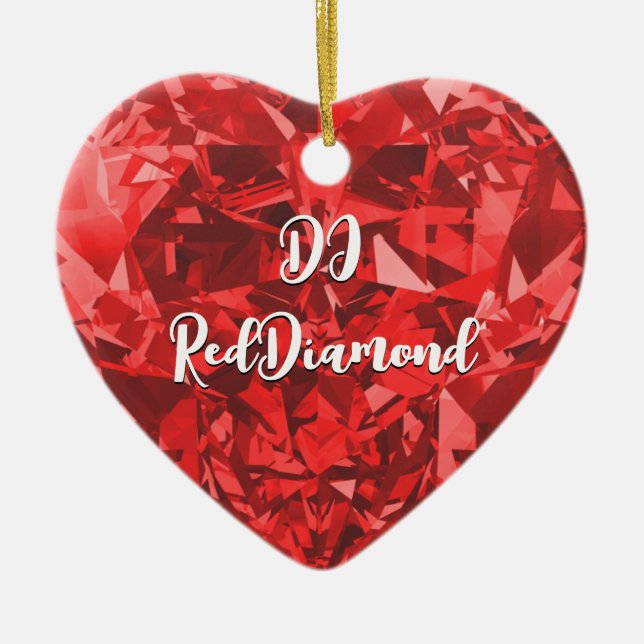 De Cerámica Adorno dj RedDiamond (Frente)