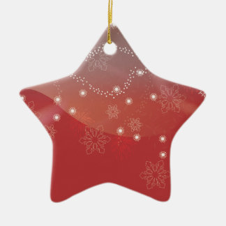 De Cerámica Adorno estrellas rojo navidad